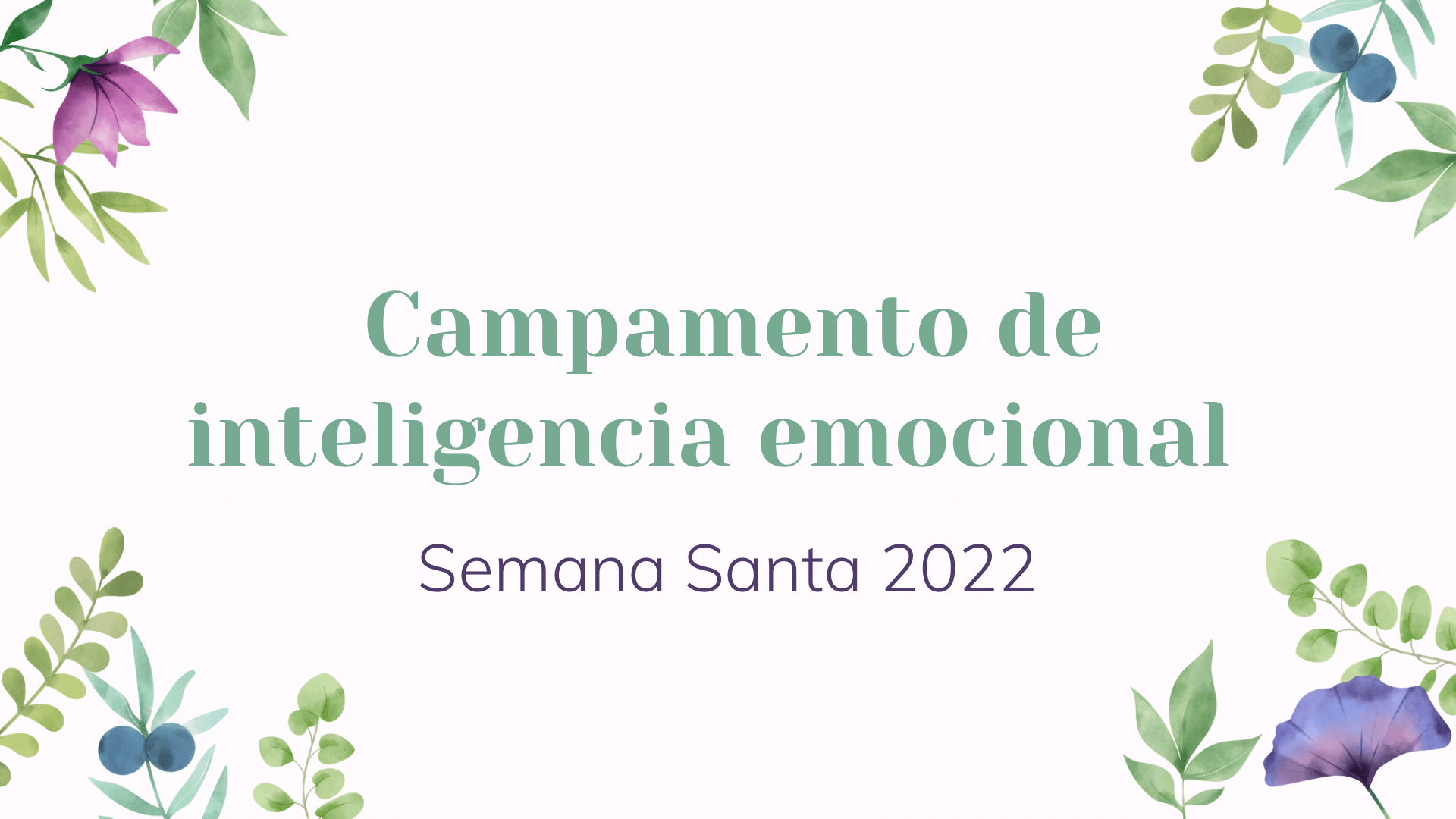 Campamento urbano de inteligencia emocional.